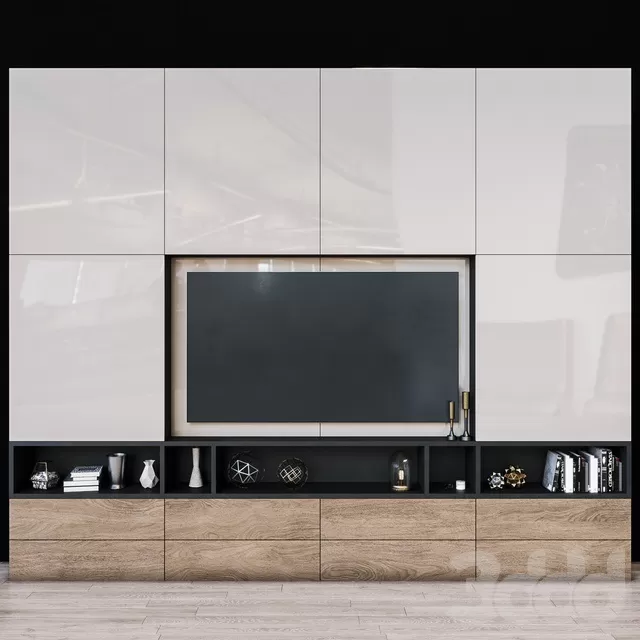 FURNITURE – TV WALL – 3D MODELS – FREE DOWNLOAD – 11903