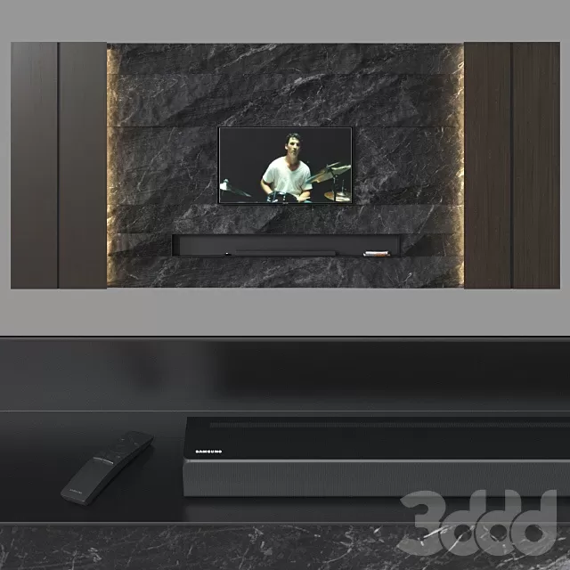 FURNITURE – TV WALL – 3D MODELS – FREE DOWNLOAD – 11909