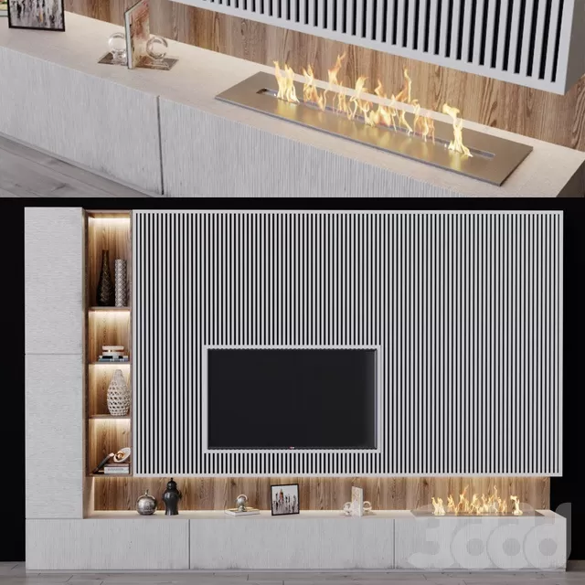 FURNITURE – TV WALL – 3D MODELS – FREE DOWNLOAD – 11919