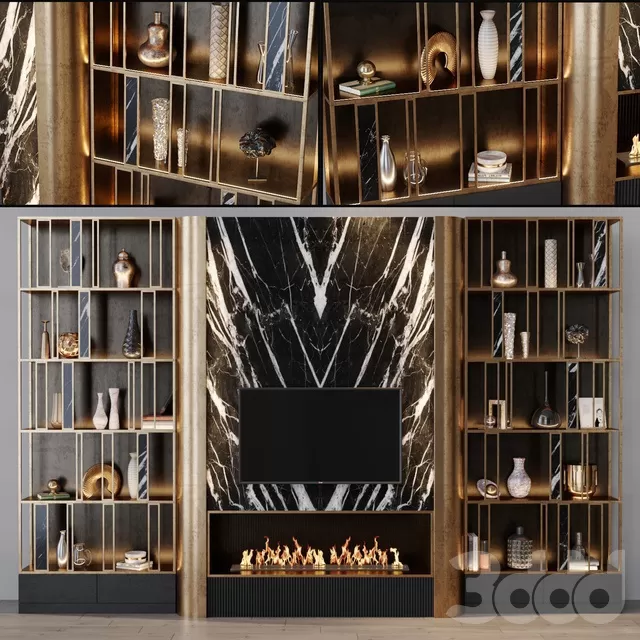 FURNITURE – TV WALL – 3D MODELS – FREE DOWNLOAD – 11929