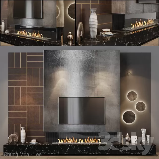 FURNITURE – TV WALL – 3D MODELS – FREE DOWNLOAD – 11931