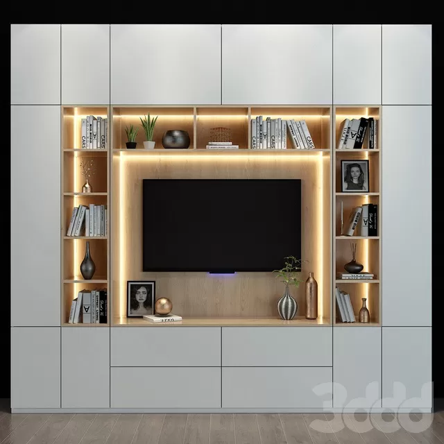 FURNITURE – TV WALL – 3D MODELS – FREE DOWNLOAD – 11932