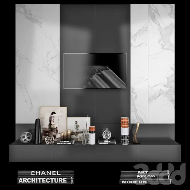 FURNITURE – TV WALL – 3D MODELS – FREE DOWNLOAD – 11935
