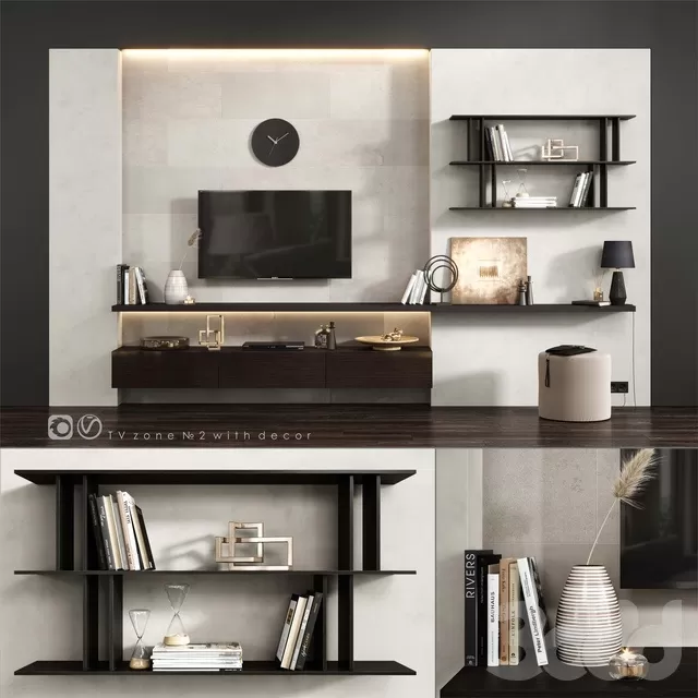 FURNITURE – TV WALL – 3D MODELS – FREE DOWNLOAD – 11940