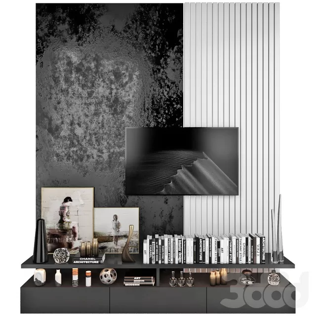 FURNITURE – TV WALL – 3D MODELS – FREE DOWNLOAD – 11943