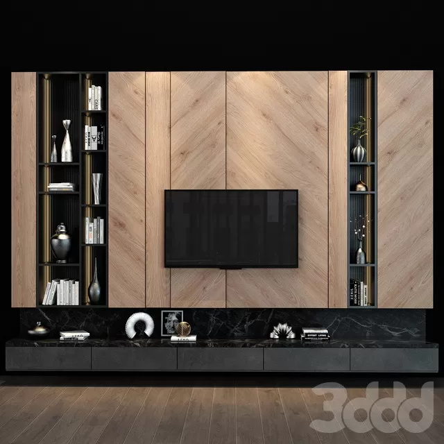 FURNITURE – TV WALL – 3D MODELS – FREE DOWNLOAD – 11944