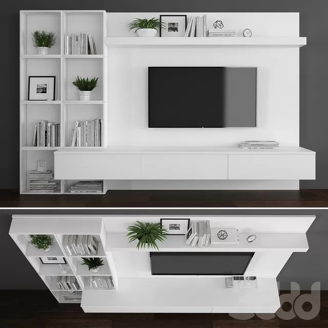 FURNITURE – TV WALL – 3D MODELS – FREE DOWNLOAD – 11945
