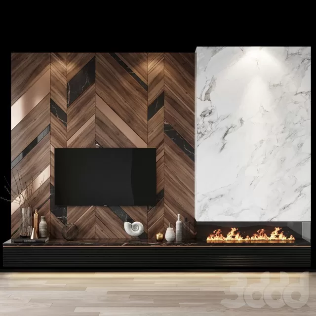 FURNITURE – TV WALL – 3D MODELS – FREE DOWNLOAD – 11952