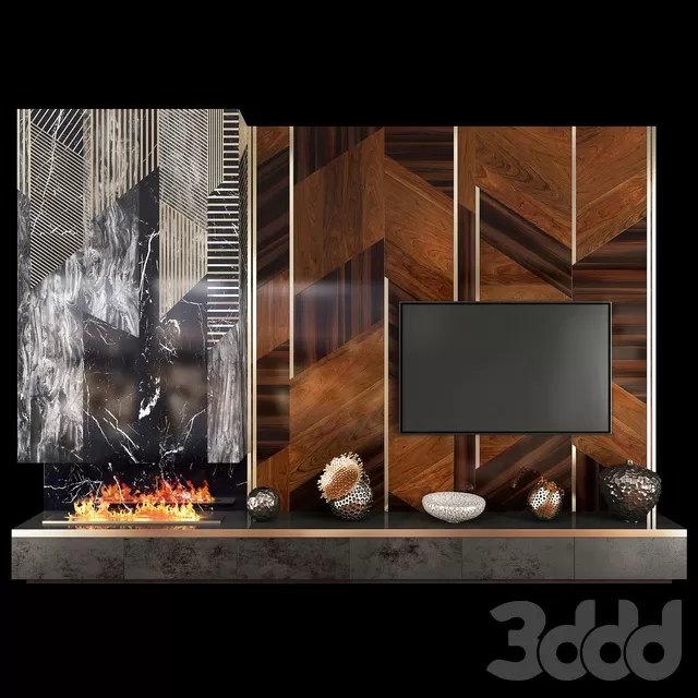 FURNITURE – TV WALL – 3D MODELS – FREE DOWNLOAD – 11953