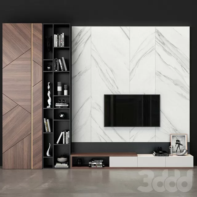 FURNITURE – TV WALL – 3D MODELS – FREE DOWNLOAD – 11963