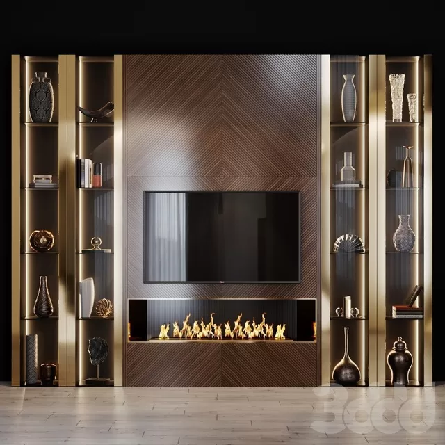 FURNITURE – TV WALL – 3D MODELS – FREE DOWNLOAD – 11966