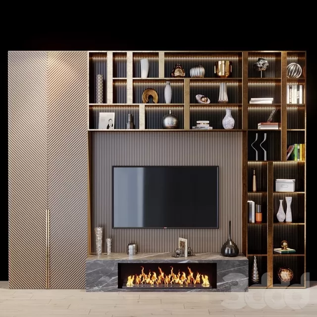 FURNITURE – TV WALL – 3D MODELS – FREE DOWNLOAD – 11970