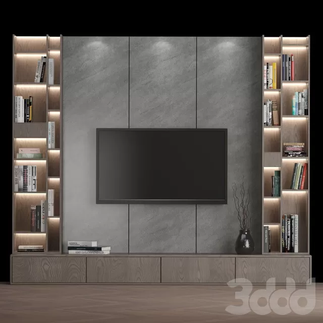 FURNITURE – TV WALL – 3D MODELS – FREE DOWNLOAD – 11973