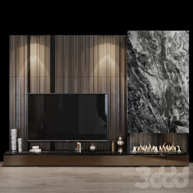 FURNITURE – TV WALL – 3D MODELS – FREE DOWNLOAD – 11978