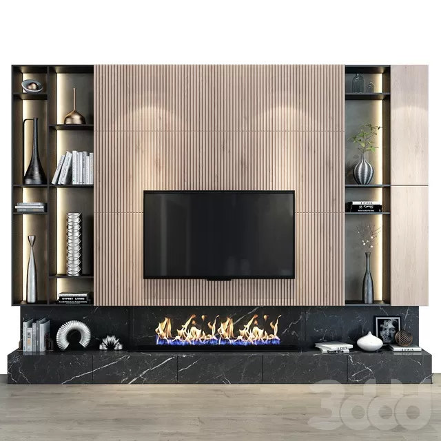 FURNITURE – TV WALL – 3D MODELS – FREE DOWNLOAD – 11980