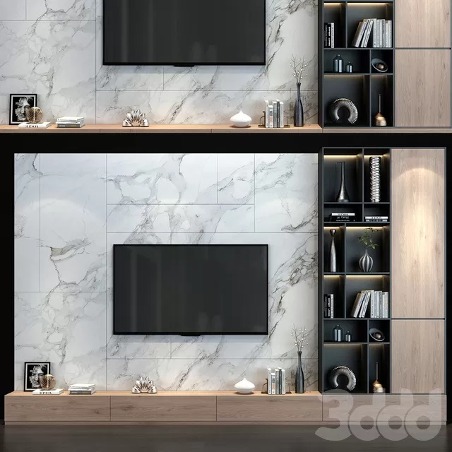 FURNITURE – TV WALL – 3D MODELS – FREE DOWNLOAD – 11983