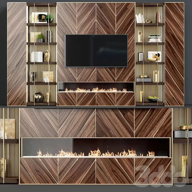 FURNITURE – TV WALL – 3D MODELS – FREE DOWNLOAD – 11986