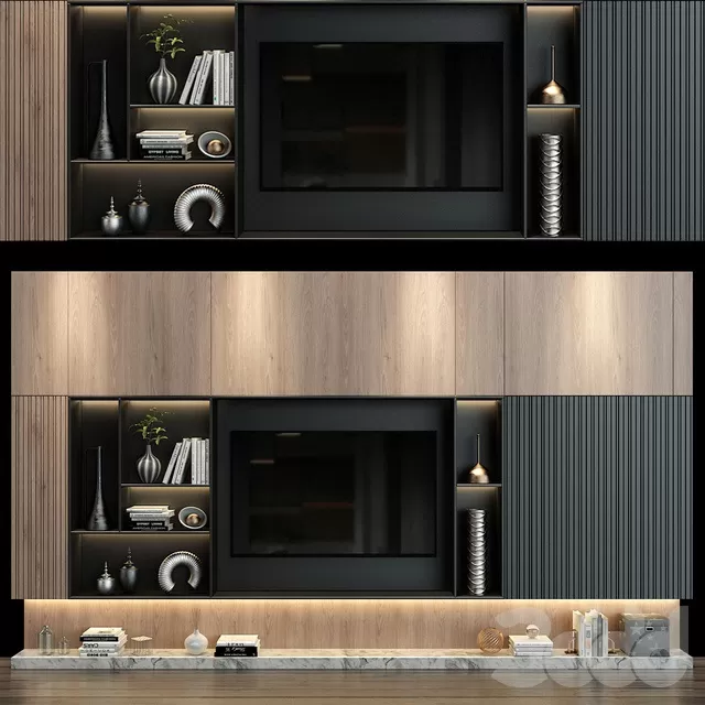 FURNITURE – TV WALL – 3D MODELS – FREE DOWNLOAD – 11989