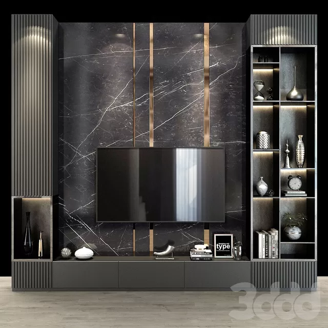 FURNITURE – TV WALL – 3D MODELS – FREE DOWNLOAD – 11990