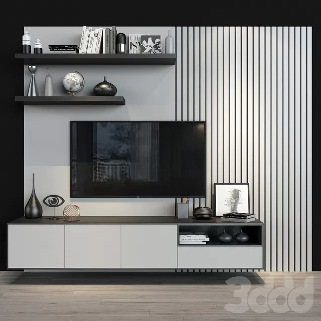 FURNITURE – TV WALL – 3D MODELS – FREE DOWNLOAD – 11994