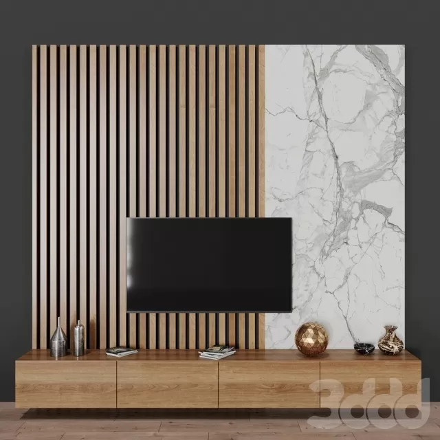 FURNITURE – TV WALL – 3D MODELS – FREE DOWNLOAD – 12010