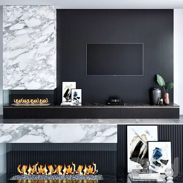 FURNITURE – TV WALL – 3D MODELS – FREE DOWNLOAD – 12037