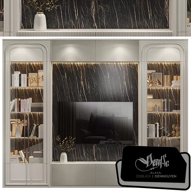 FURNITURE – TV WALL – 3D MODELS – FREE DOWNLOAD – 12068