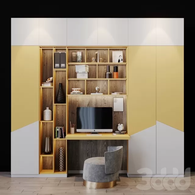 FURNITURE – WAREDROBE & DISPLAY – 3D MODELS – FREE DOWNLOAD – 12190