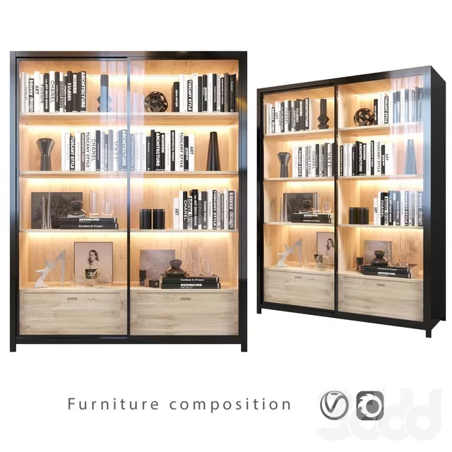 FURNITURE – WAREDROBE & DISPLAY – 3D MODELS – FREE DOWNLOAD – 12261