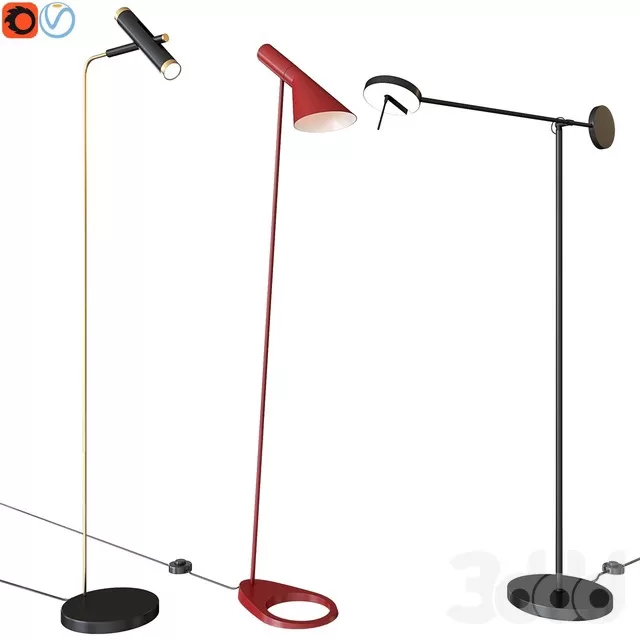 LIGHTING – FLOOR LAMP – 3D MODELS – FREE DOWNLOAD – 12476
