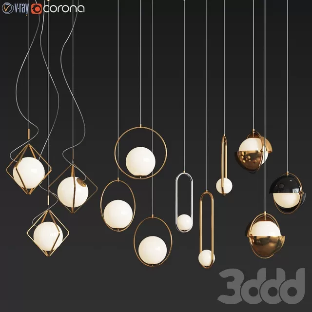 LIGHTING – PENDANT LIGHT – 3D MODELS – FREE DOWNLOAD – 12747