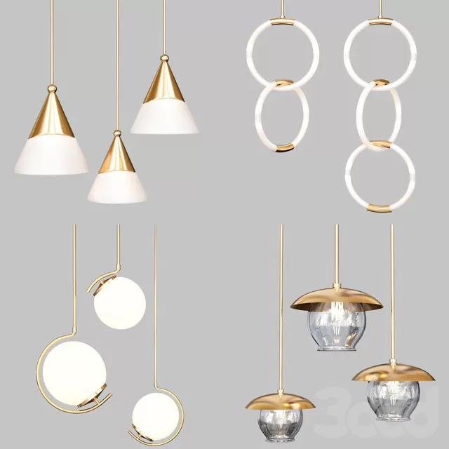 LIGHTING – PENDANT LIGHT – 3D MODELS – FREE DOWNLOAD – 12845