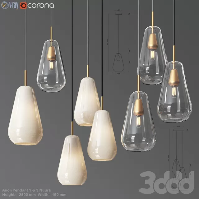 LIGHTING – PENDANT LIGHT – 3D MODELS – FREE DOWNLOAD – 12922