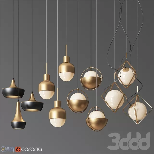 LIGHTING – PENDANT LIGHT – 3D MODELS – FREE DOWNLOAD – 12993