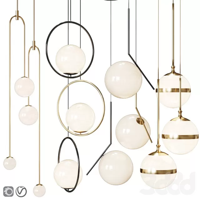 LIGHTING – PENDANT LIGHT – 3D MODELS – FREE DOWNLOAD – 13214