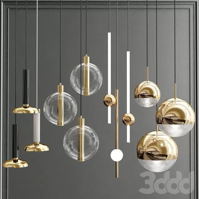 LIGHTING – PENDANT LIGHT – 3D MODELS – FREE DOWNLOAD – 13310