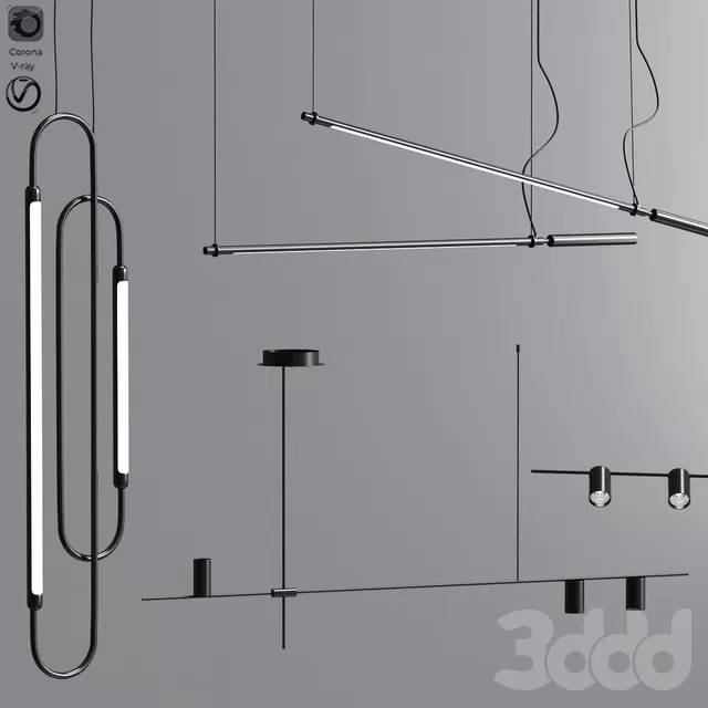 LIGHTING – PENDANT LIGHT – 3D MODELS – FREE DOWNLOAD – 13608