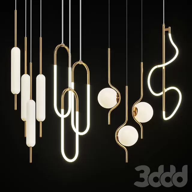 LIGHTING – PENDANT LIGHT – 3D MODELS – FREE DOWNLOAD – 13610