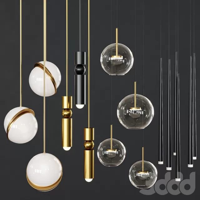 LIGHTING – PENDANT LIGHT – 3D MODELS – FREE DOWNLOAD – 13612