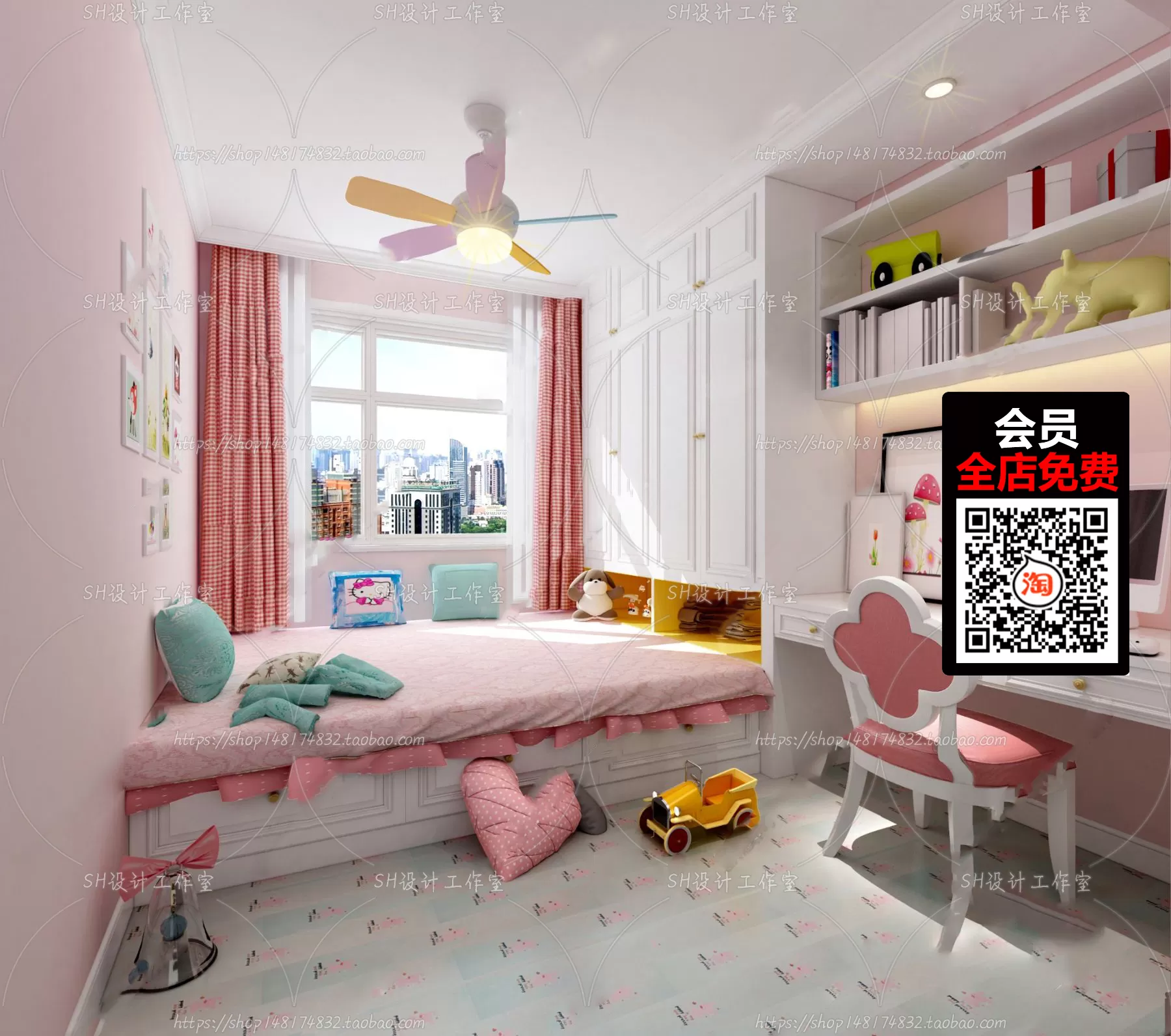 CHILDROOM – 3D SCENES – VRAY – 022 CHILDROOM – 3D SCENES – VRAY – 022