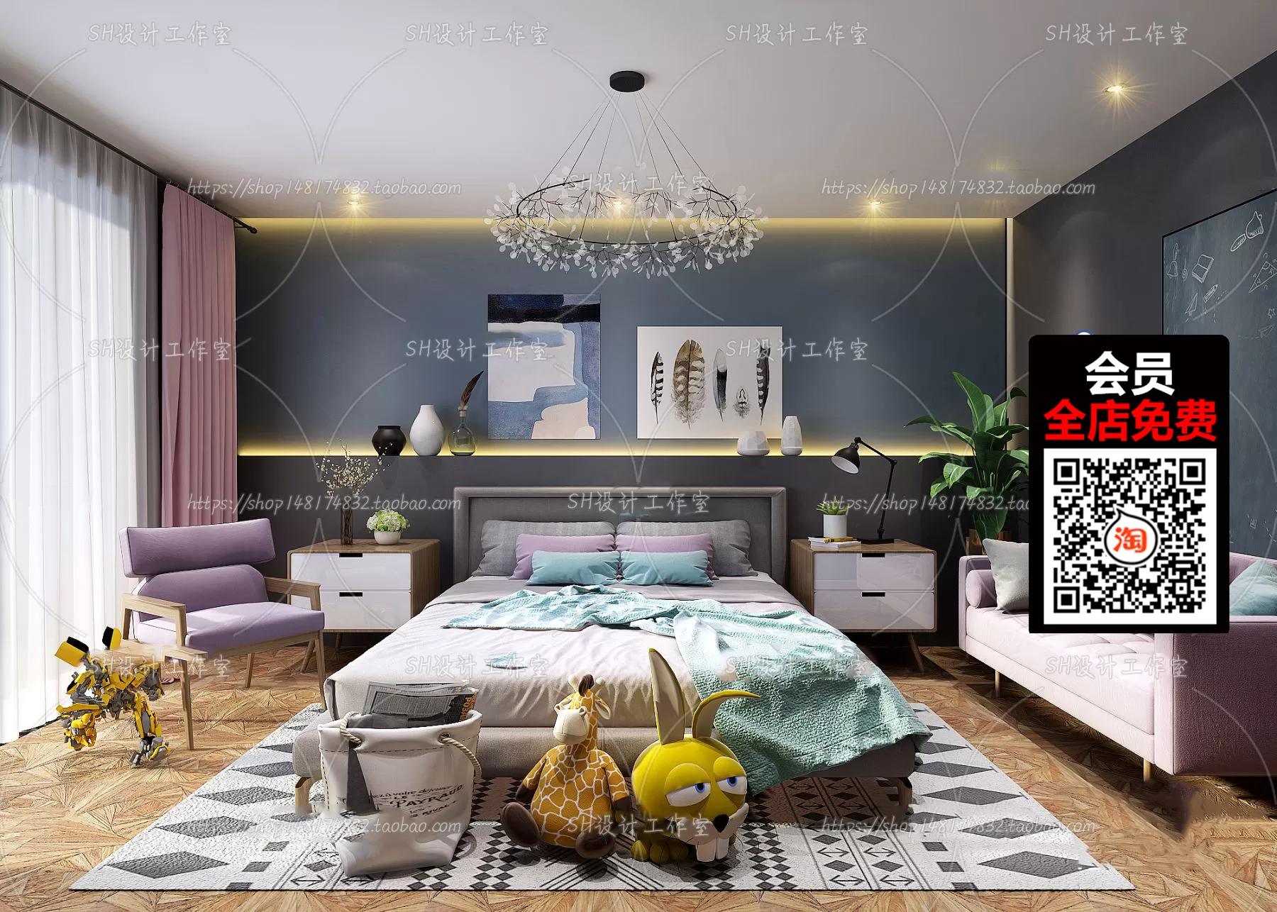 CHILDROOM – 3D SCENES – VRAY – 053 CHILDROOM – 3D SCENES – VRAY – 053