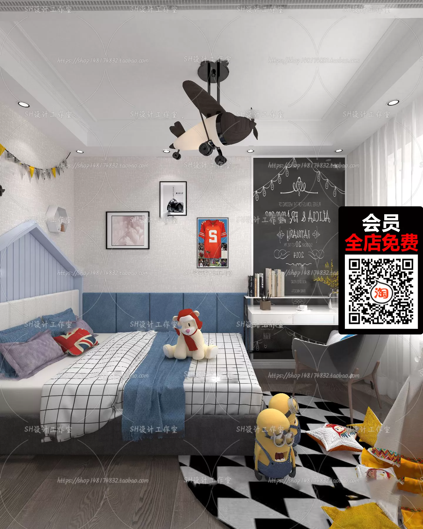 CHILDROOM – 3D SCENES – VRAY – 059 CHILDROOM – 3D SCENES – VRAY – 059