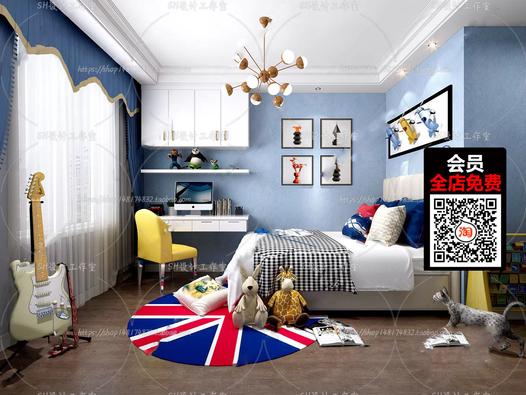 CHILDROOM – 3D SCENES – VRAY – 062 CHILDROOM – 3D SCENES – VRAY – 062