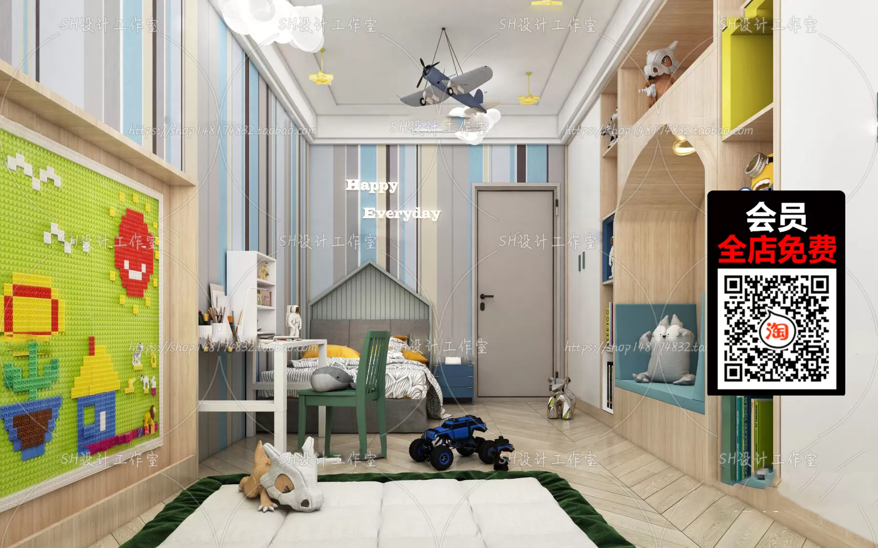 CHILDROOM – 3D SCENES – VRAY – 063 CHILDROOM – 3D SCENES – VRAY – 063