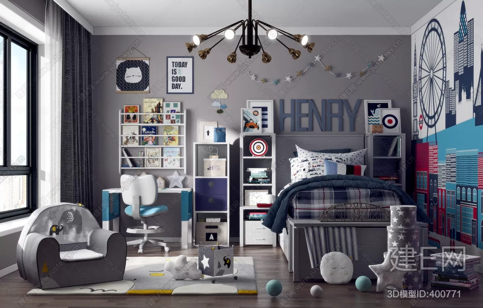CHILDROOM – 3D SCENES – VRAY – 090 CHILDROOM – 3D SCENES – VRAY – 090