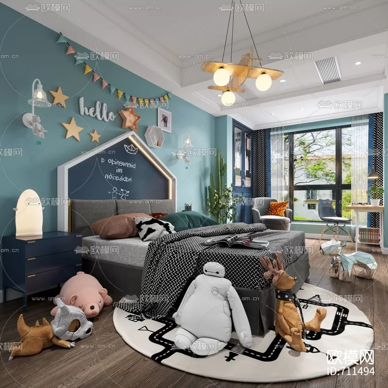 CHILDROOM – 3D SCENES – VRAY – 100 CHILDROOM – 3D SCENES – VRAY – 100