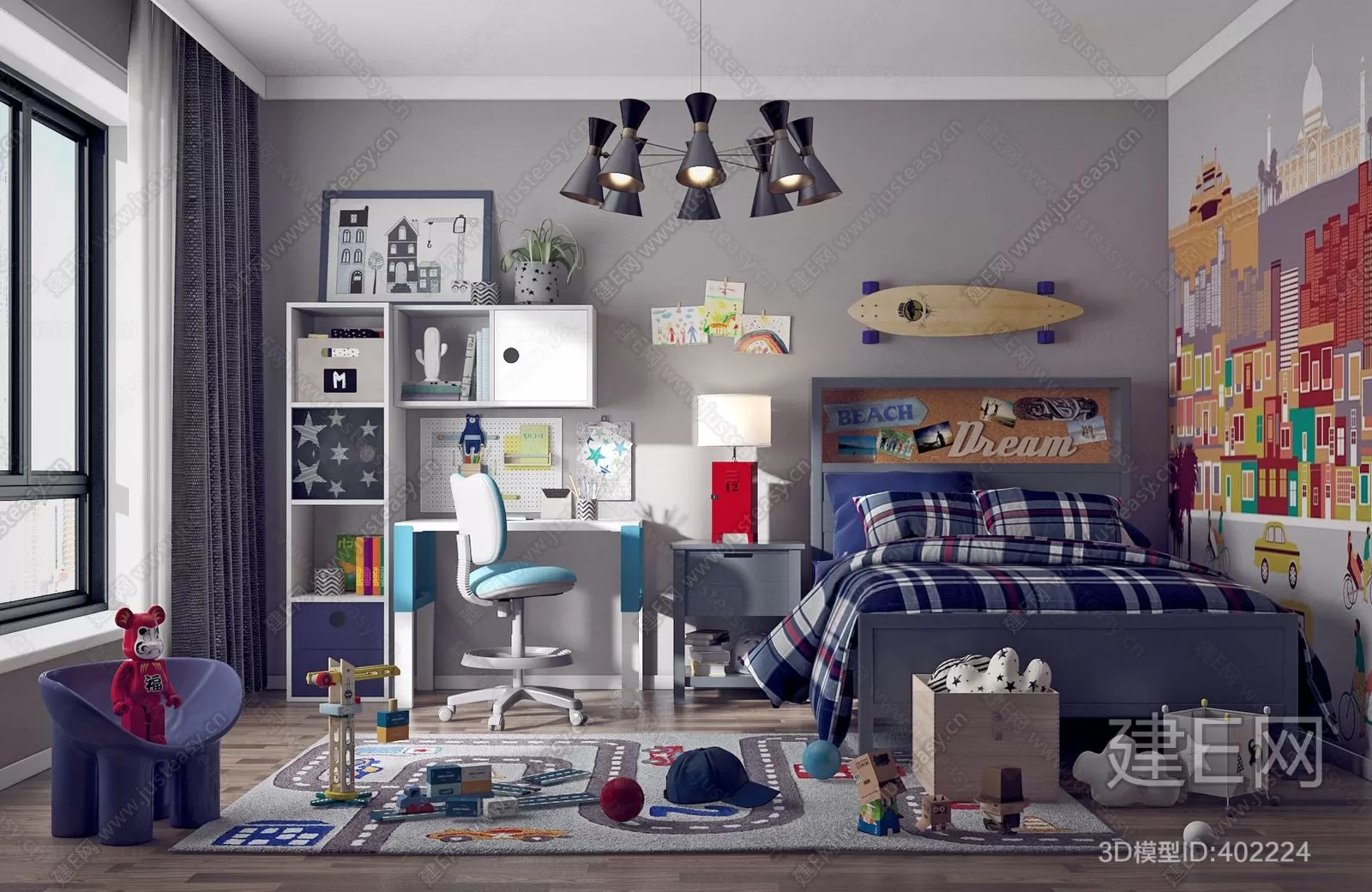 CHILDROOM – 3D SCENES – VRAY – 124