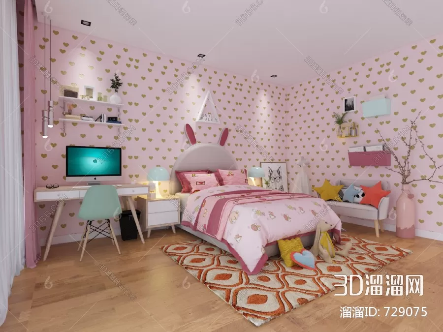 CHILDROOM – 3D SCENES – VRAY – 129