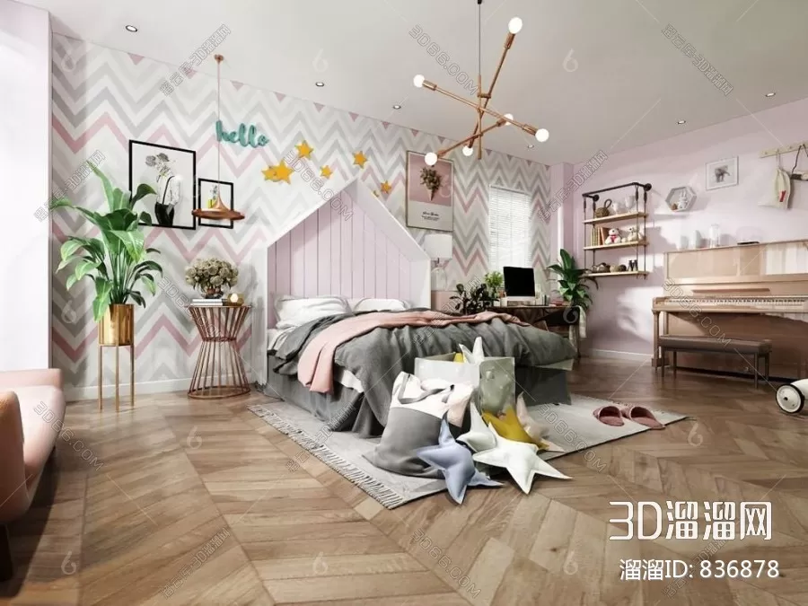 CHILDROOM – 3D SCENES – VRAY – 133