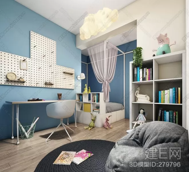 CHILDROOM – 3D SCENES – VRAY – 154